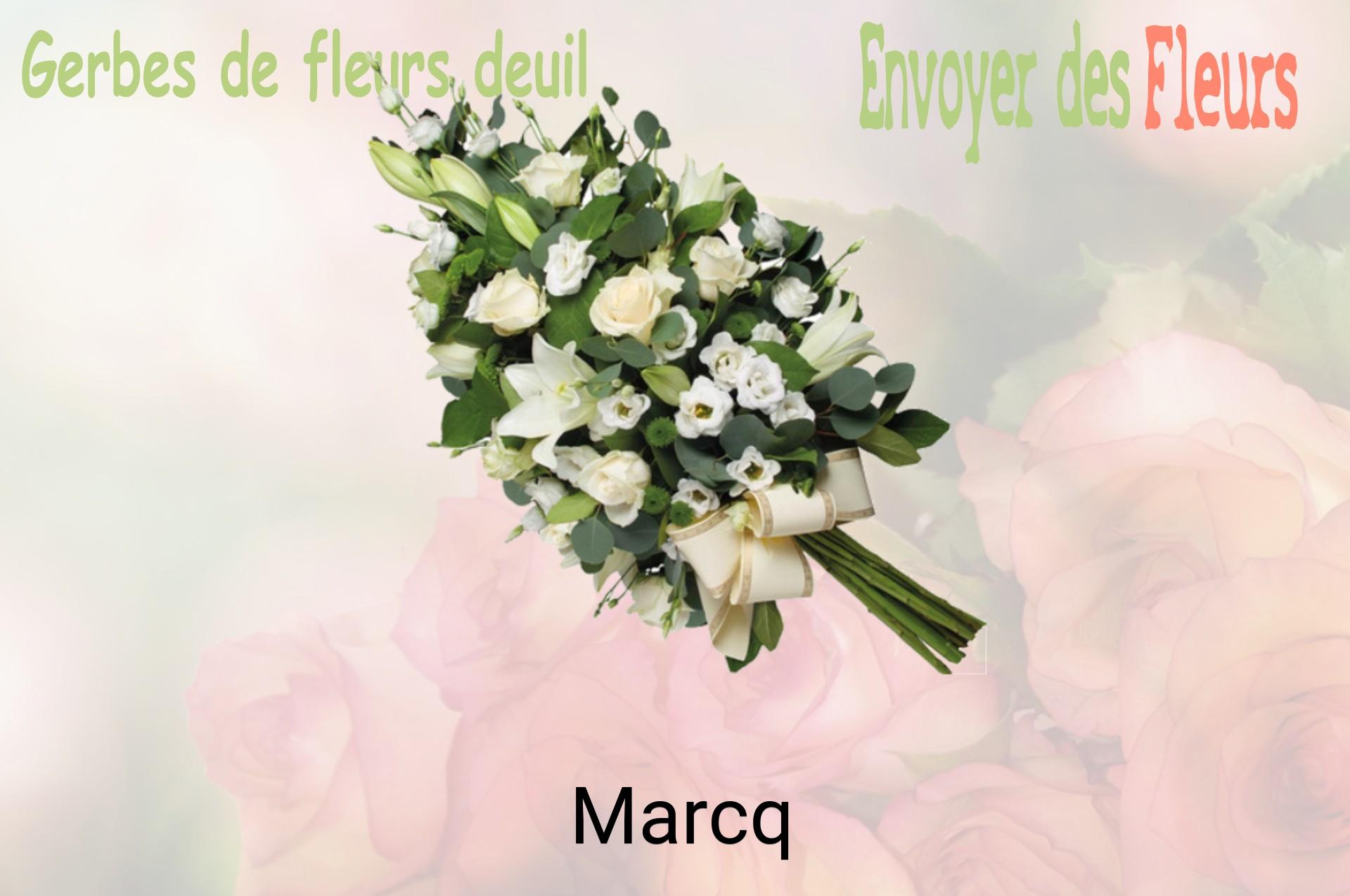 Gerbe de fleurs de deuil livrée à Marcq